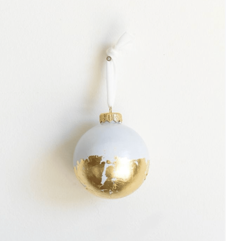 Blue Christmas Round Ornament | 3" h x 3" w - Liza Pruitt