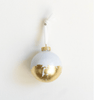 Blue Christmas Round Ornament | 3" h x 3" w - Liza Pruitt