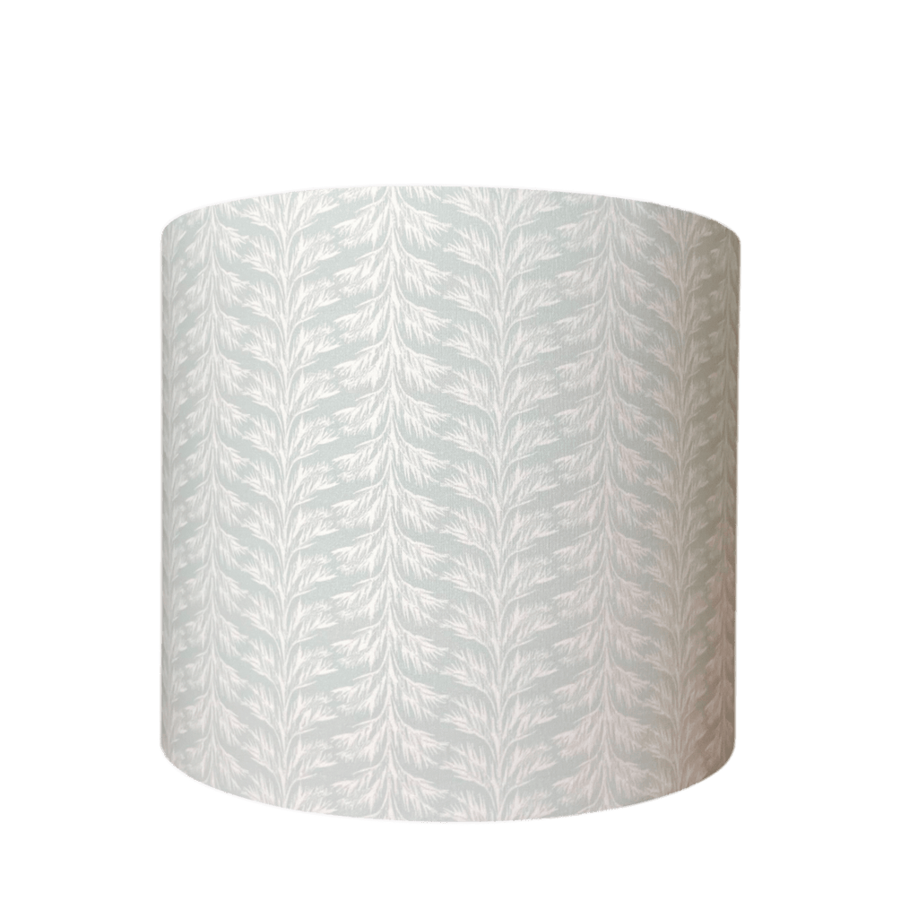 Blue Coastal Lampshade in Sabal Stripe - Liza Pruitt