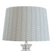 Blue Coastal Lampshade in Sabal Stripe - Liza Pruitt