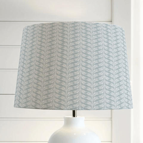 Blue Coastal Lampshade in Sabal Stripe - Liza Pruitt
