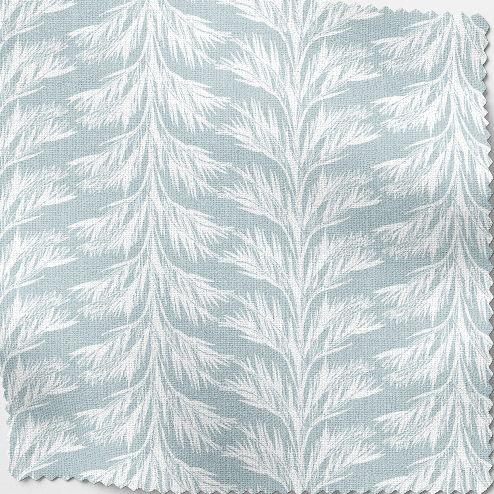 Blue Coastal Lampshade in Sabal Stripe - Liza Pruitt