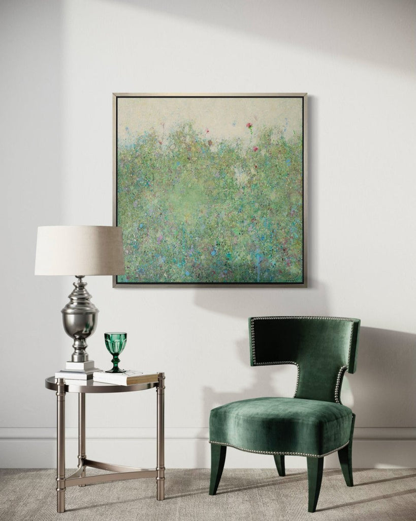 Blue Dot - Open Edition Canvas Print - Liza Pruitt