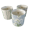 Blue Floral Lampshade in Pearl's Bouquet - Liza Pruitt