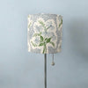 Blue Floral Lampshade in Pearl's Bouquet - Liza Pruitt
