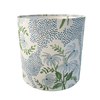 Blue Floral Lampshade in Pearl's Bouquet - Liza Pruitt