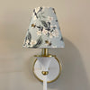 Blue Floral Sconce Shade in Honey Bee - Liza Pruitt