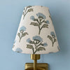 Blue Floral Sconce Shade in Sprig - Liza Pruitt