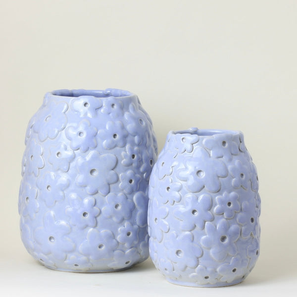 Blue Hydrangea Vase II | 6.5" h x 4.5" w - Liza Pruitt