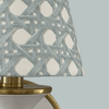 Blue Rattan Sconce Shade in Sally - Liza Pruitt