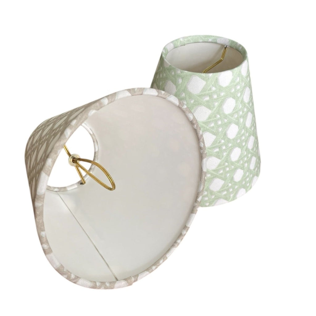 Blue Rattan Sconce Shade in Sally - Liza Pruitt