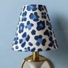Blue Sconce Shade in Leopard Print - Liza Pruitt