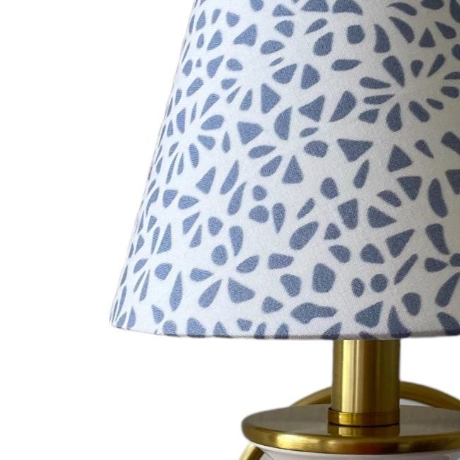 Blue Sconce Shade in Petal Party - Liza Pruitt