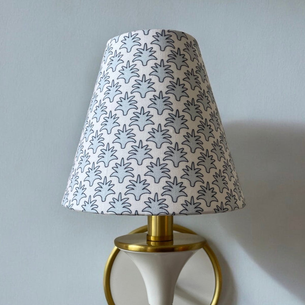 Blue Sconce Shade in Whitney - Liza Pruitt