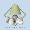 Blue Sconce Shade in Whitney - Liza Pruitt