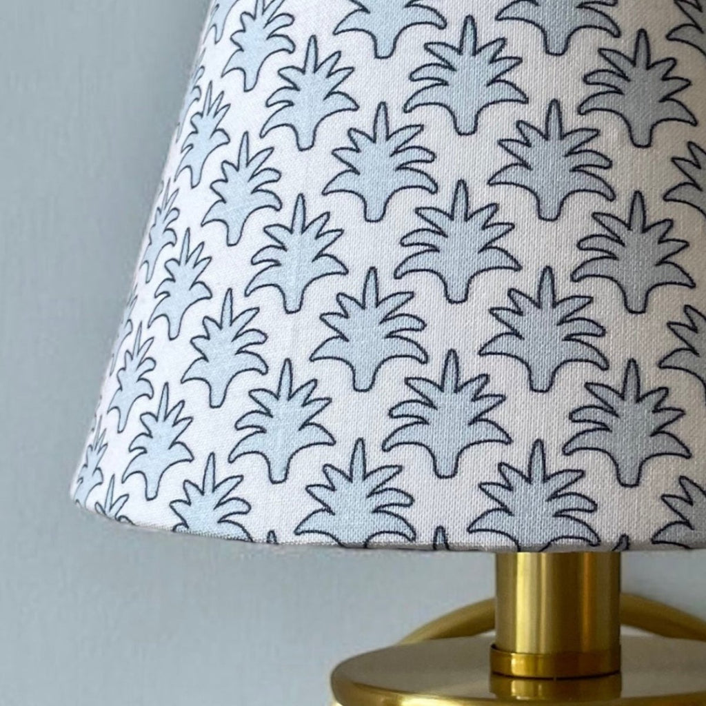 Blue Sconce Shade in Whitney - Liza Pruitt