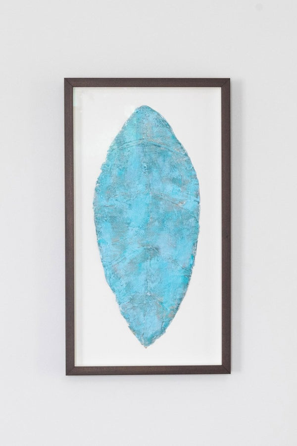 Blue Sky Dreams Leaf II | 25" h x 14" w | Framed - Liza Pruitt