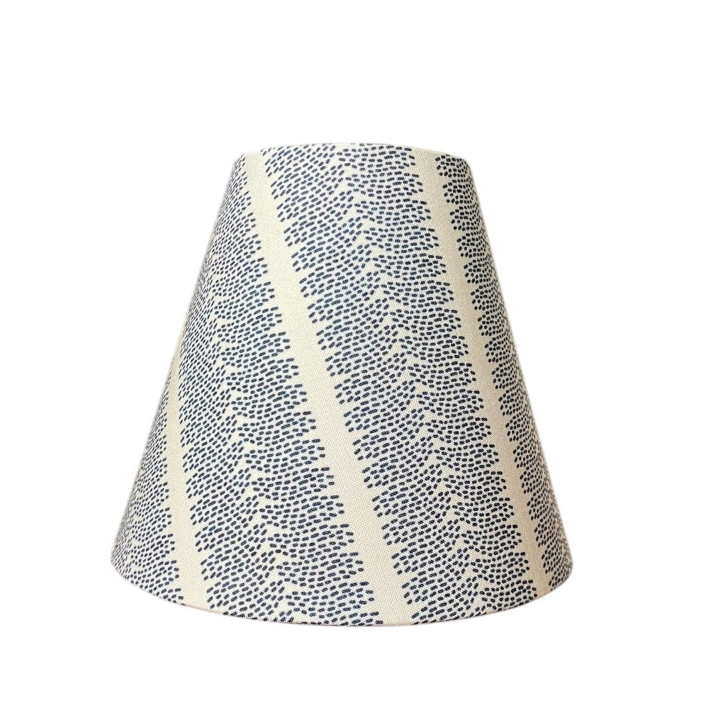 Blue Striped Sconce Shade in Dottie - Liza Pruitt