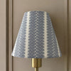 Blue Striped Sconce Shade in Dottie - Liza Pruitt