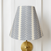 Blue Striped Sconce Shade in Dottie - Liza Pruitt