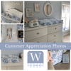 Blue Toile Floral Pillow in Rosecrest - Liza Pruitt