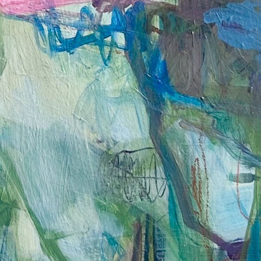 Blue Wildness Beneath | 36" h x 36" w - Liza Pruitt