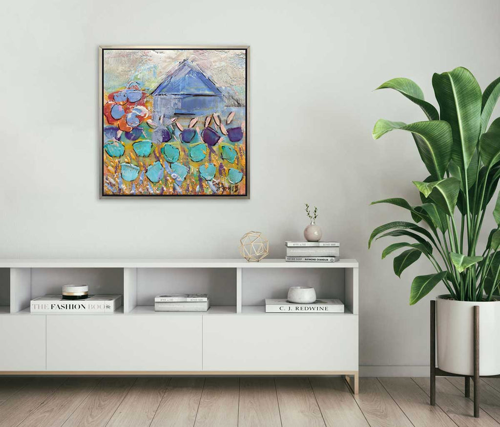 Blueberry Farm - Open Edition Canvas Print - Liza Pruitt