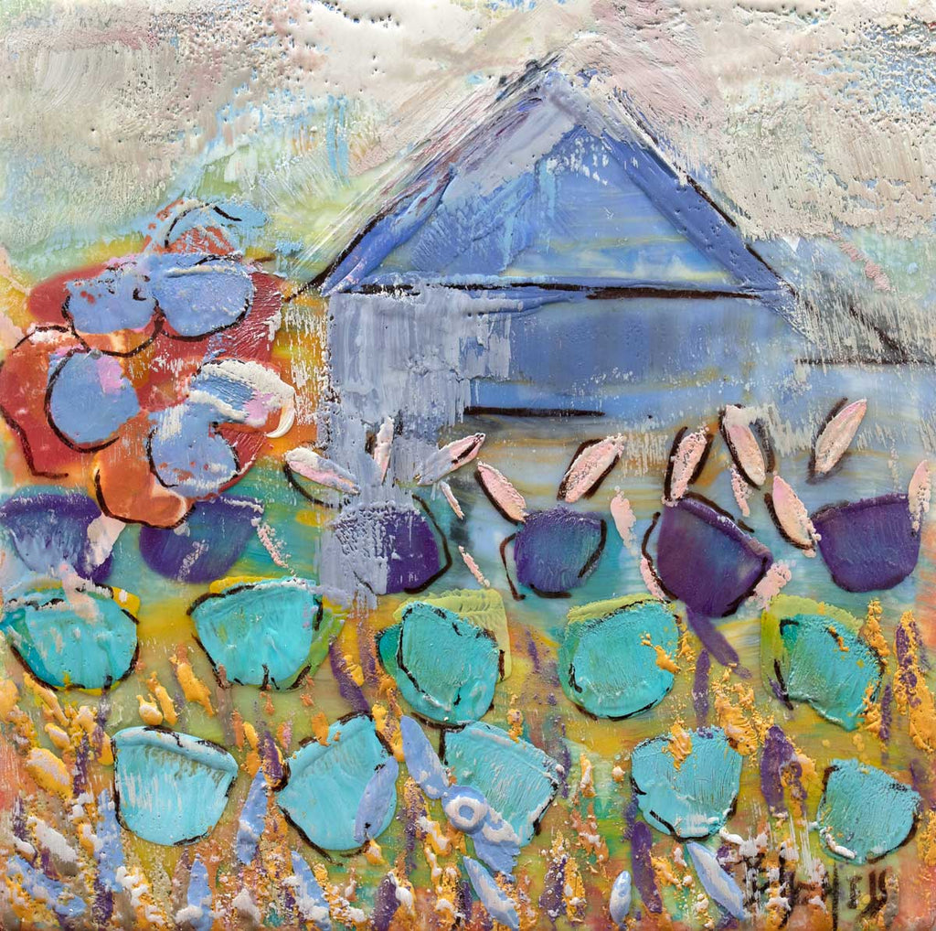 Blueberry Farm - Open Edition Canvas Print - Liza Pruitt