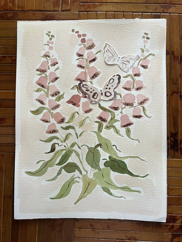 Botanical Blush No. 1, Original 9x12 - Liza Pruitt