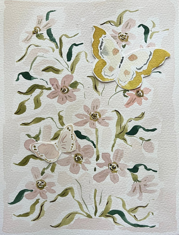 Botanical Blush No. 2, Original 9x12 - Liza Pruitt