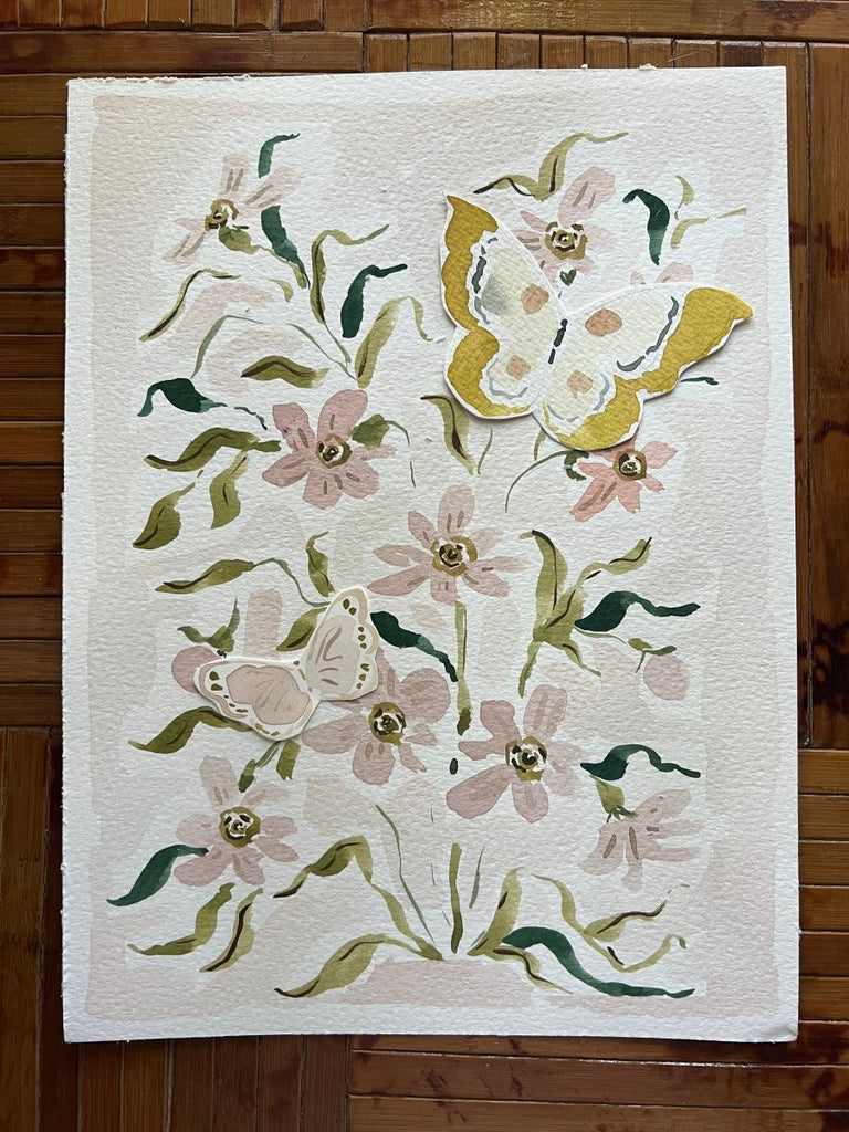 Botanical Blush No. 2, Original 9x12 - Liza Pruitt