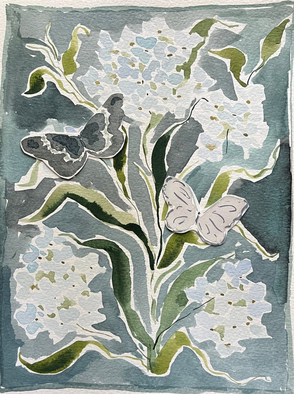 Botanical Indigo No. 2 | 12" h x 9" w | Original - Liza Pruitt