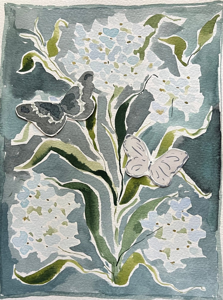 Botanical Indigo No. 2 | 12" h x 9" w | Original - Liza Pruitt