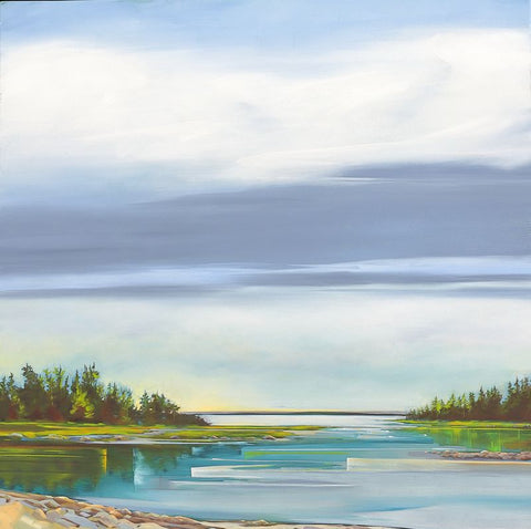 Bound For Rain | 30” h x 30" w | Framed - Liza Pruitt