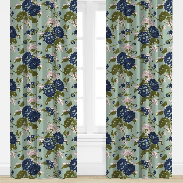 Britain in Seafoam Drapery Panel - Liza Pruitt