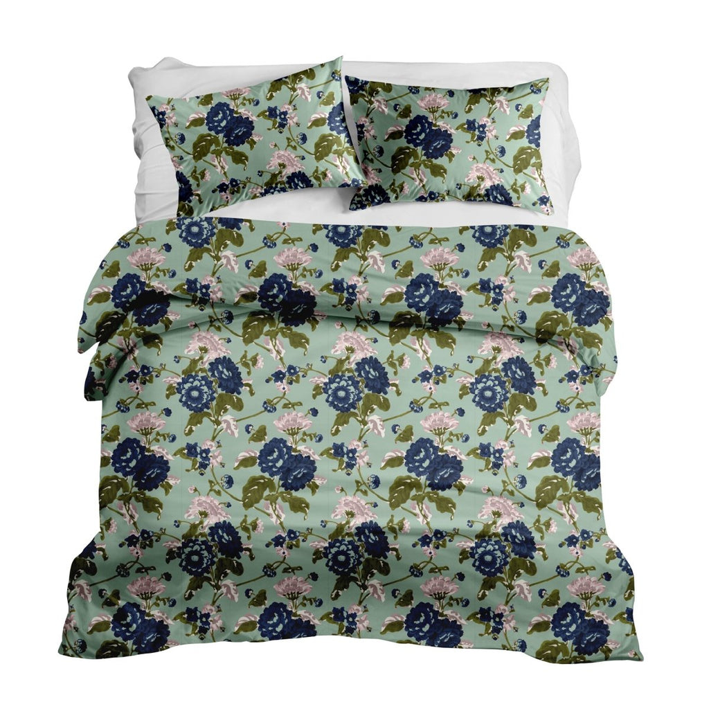 Britain in Seafoam Duvet Cover - Liza Pruitt
