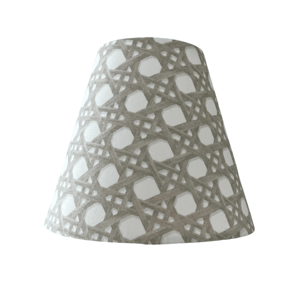 Brown Rattan Sconce Shade in Sally - Liza Pruitt