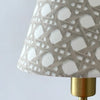 Brown Rattan Sconce Shade in Sally - Liza Pruitt