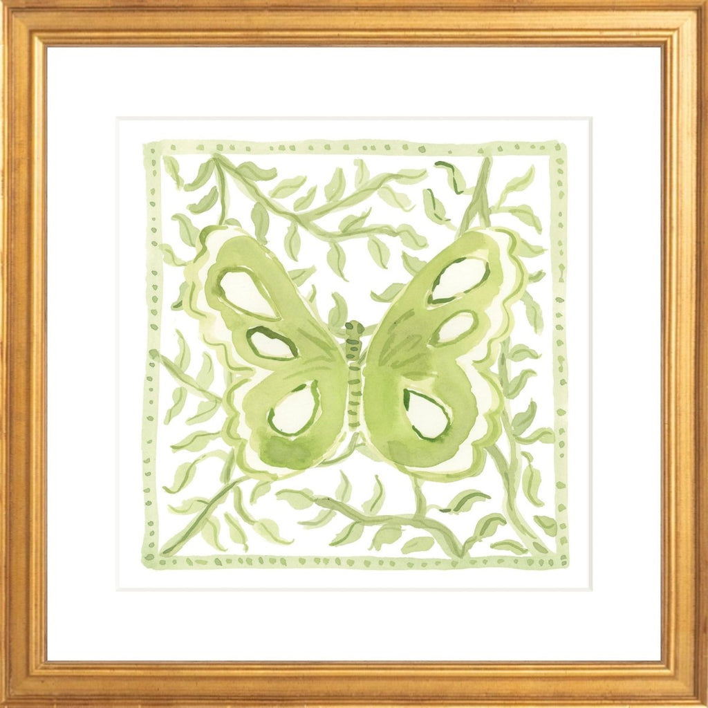 Butterfly Garden Green, Fine Art Print - Liza Pruitt
