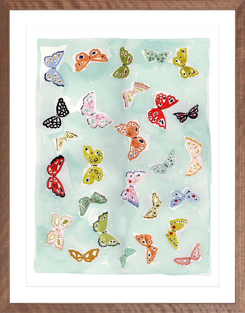 Butterfly Rainbow Aqua, Fine Art Print - Liza Pruitt