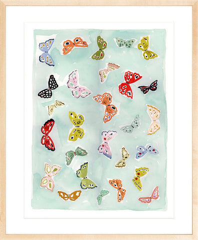 Butterfly Rainbow Aqua, Fine Art Print - Liza Pruitt