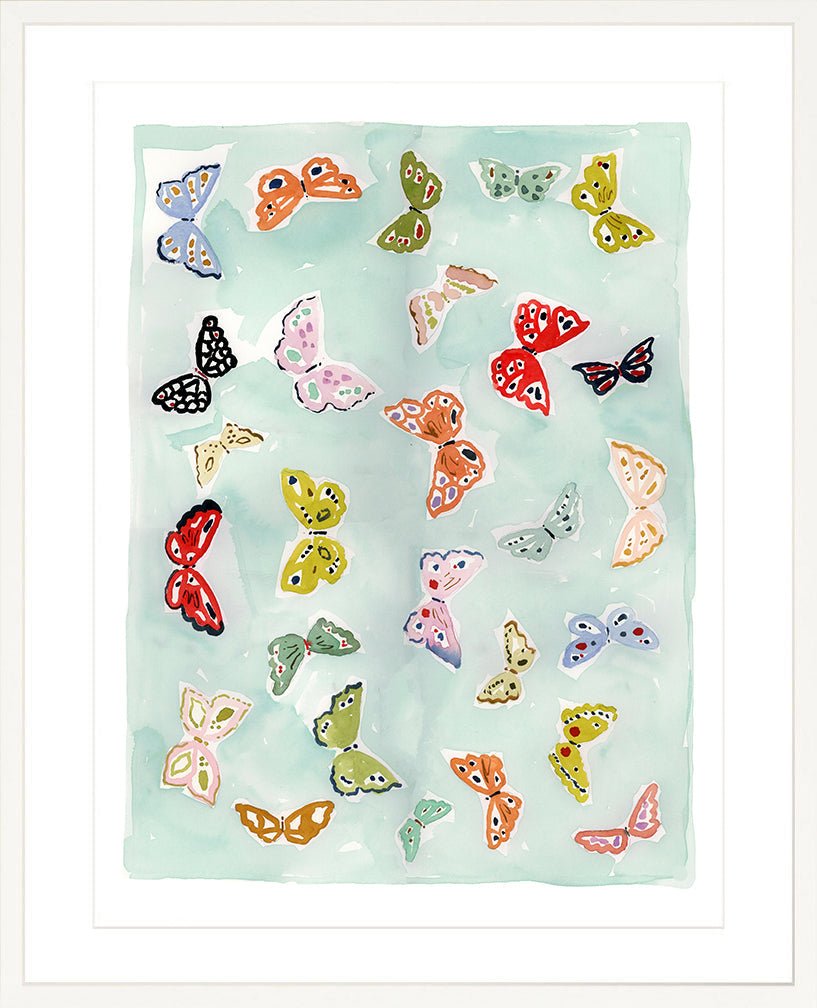 Butterfly Rainbow Aqua, Fine Art Print - Liza Pruitt