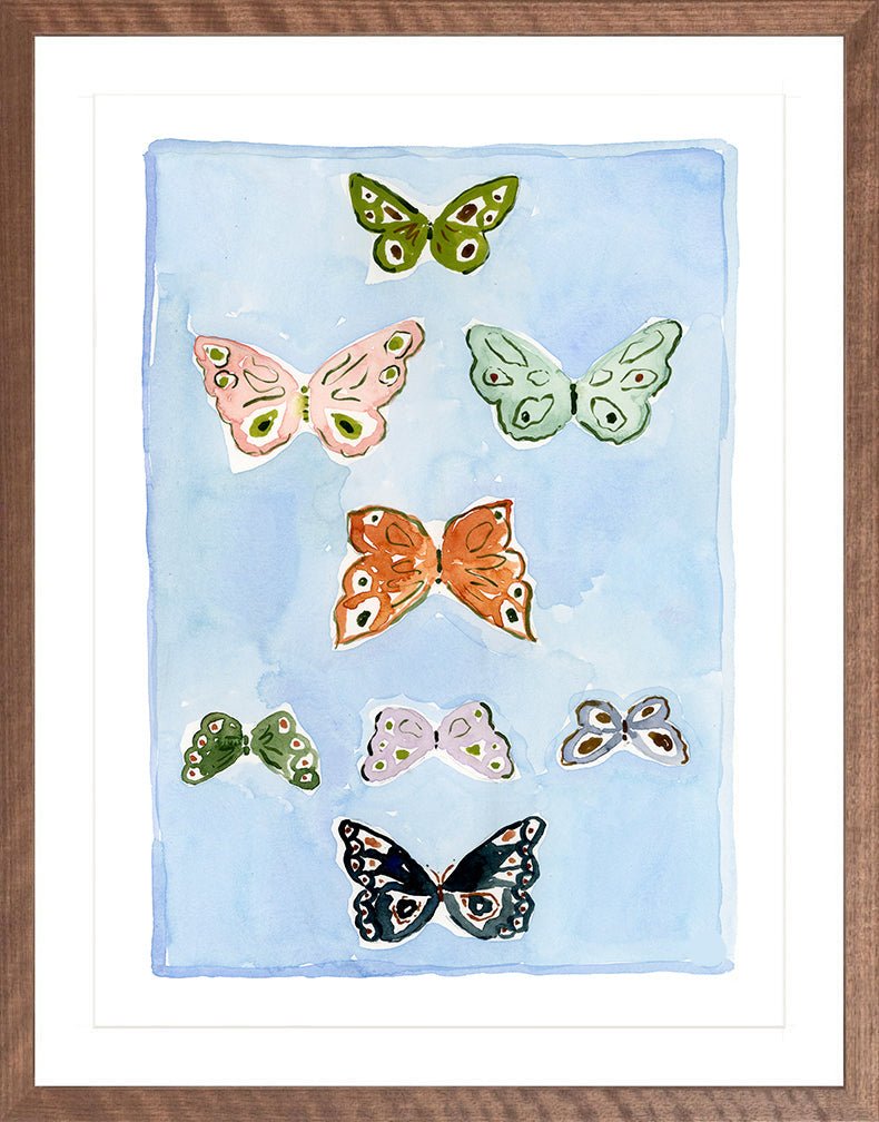Butterfly Rainbow Carolina Blue, Fine Art Print - Liza Pruitt
