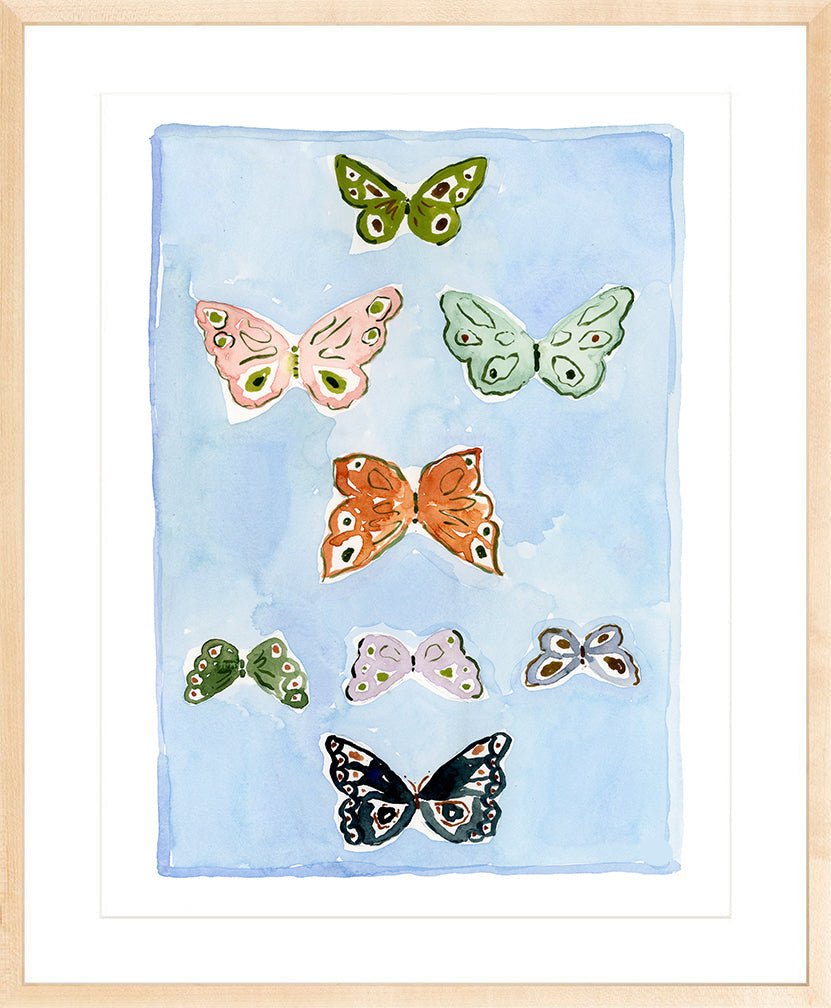 Butterfly Rainbow Carolina Blue, Fine Art Print - Liza Pruitt
