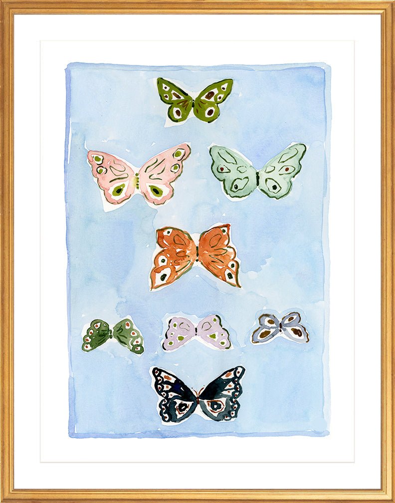 Butterfly Rainbow Carolina Blue, Fine Art Print - Liza Pruitt