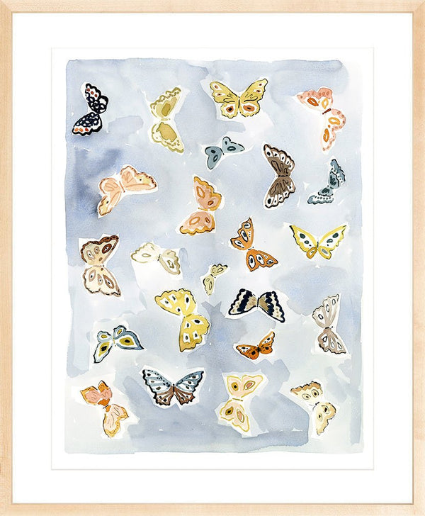 Butterfly Rainbow Chambray, Fine Art Print - Liza Pruitt
