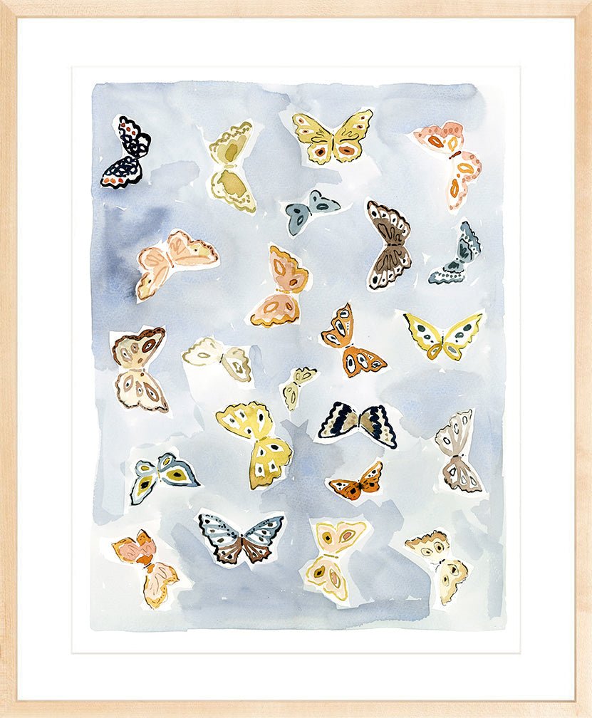 Butterfly Rainbow Chambray, Fine Art Print - Liza Pruitt