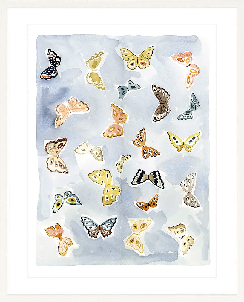 Butterfly Rainbow Chambray, Fine Art Print - Liza Pruitt