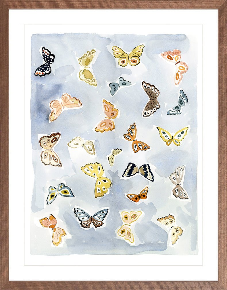 Butterfly Rainbow Chambray, Fine Art Print - Liza Pruitt