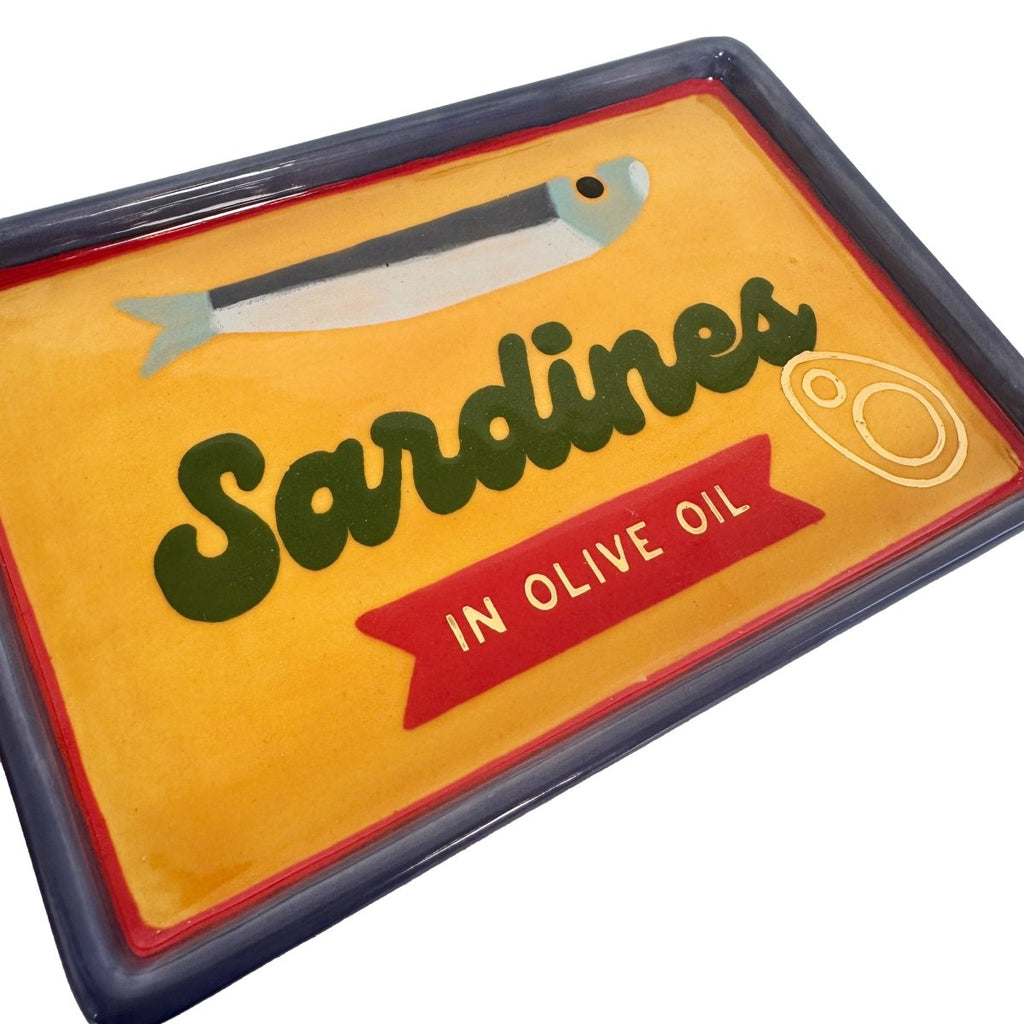 "Canned" Sardine Tray in Yellow - Liza Pruitt